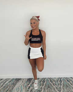 Adult Women's <b>Cheerleading</b> Team Dance Costumes Printed Crop Top and Skirt Sets School Uniforms & Cheer Uniforms - Product Image 2