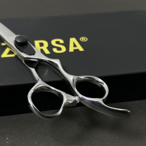 Ciseaux de coiffure professionnels ergonomiques en acier inoxydable japonais 440C, lame tranchante 440C, pour droitiers, salon de coiffure - Product Image 3