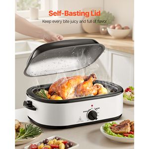 Four à rôtir électrique 18QT avec température réglable de 150 à 450°F et design multifonctionnel - Product Image 2