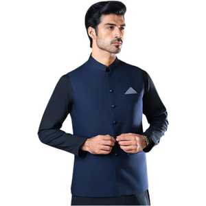 Modern Pakistani <b>Waistcoat</b> Men Stylish Ethnic Vest Formal Occasion Clothing For <b>Wedding</b> Party Celebration Custom Colors Sizes - Product Image 1
