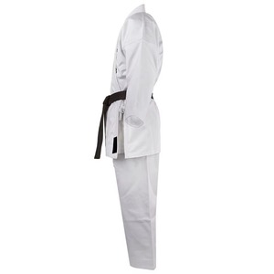 Uniforme de Karate Blanco para Adultos Unisex, 100% Algodón, Duradero, Corte Regular, Cinturón Negro Incluido - Product Image 6