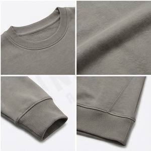 Invierno manga larga hombres pulóver camisa cuadrado Color sólido hombres pulóver fabricación personalizada estilo clásico tela hombres sudadera - Product Image 4