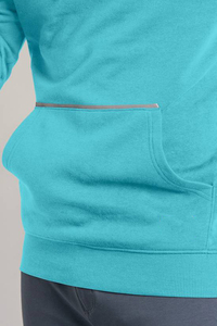 Sweat à capuche unisexe en polaire personnalisé pour l'hiver - Pull respirant coupe-vent avec logo personnalisé et tissu polyester/coton - Product Image 4