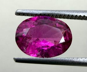 Pierre de tourmaline naturelle, couleur rose authentique, taille ovale, pour la fabrication de bijoux, bague, pendentif, cadeau pour collectionneur, Shamim Gems, 1,12 carats, 6x8 - Product Image 1