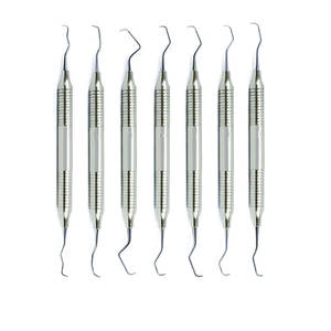 Curetas Quirúrgicas Dentales Profesionales de Acero Inoxidable, Herramientas de Limpieza Bucal, Curetas Quirúrgicas Dentales Duraderas - Product Image 1