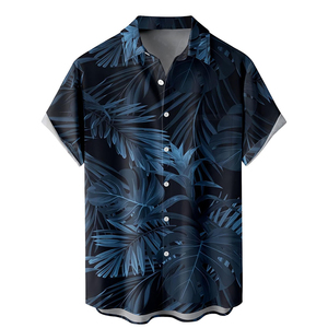 เสื้อเชิ้ตฮาวายลายดอกไม้เขตร้อนสำหรับผู้ชาย แขนสั้น ติดกระดุม สวมใส่สบายๆ สำหรับฤดูร้อน ชายหาด ลายดอกไม้ โพลีเอสเตอร์ 100% ระบายอากาศได้ดี - Product Image 6