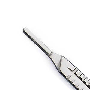 Manche de scalpel standard 02-036-040 en acier inoxydable, instrument chirurgical certifié CE, maintien précis de la lame par SurgiRight - Product Image 2