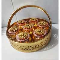 Boîte à fruits secs en bois artisanale de luxe, dorée à l'ancienne, organiseur de bijoux, coffret cadeau de mariage haut de gamme, boîte de rangement