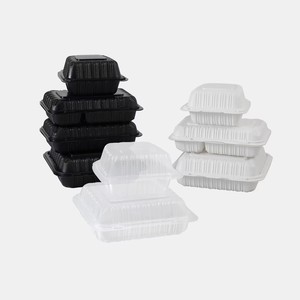 Contenant jetable à clapet de 7 pouces, enrichi en minéraux, avec charnière et double languettes avant, ventilé, micro-ondable, sans BPA, pour plats à emporter - Product Image 2