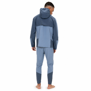 ชุดวอร์มผู้ชายแบบมีฮู้ด สีสันตัดกัน ซิปยาวเต็มตัว มีกระเป๋าข้าง ระบายอากาศได้ดี ผลิตจากผ้าสแปนเด็กซ์และโพลีเอสเตอร์ เหมาะสำหรับใส่ในฤดูใบไม้ร่วง - Product Image 2