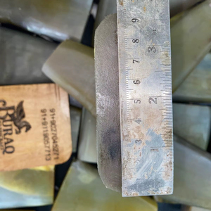 Manche de couteau en corne de buffle naturelle à 100 %, bruts et non traités, fait main, durable, forme naturelle, artisanat BURAQ - Product Image 1