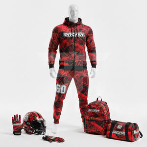 Uniforme de Práctica de Fútbol Americano, Tela de Malla Resistente, Unisex, Tallas Grandes, Colores Personalizados para el Equipo, Jersey de Fútbol Antibacteriano Unisex - Product Image 3