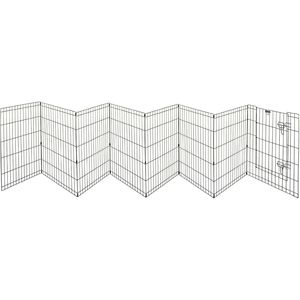 Recinto Pieghevole in Metallo per Cani con 8 Pannelli 24x30 Pollici, Box per Esercizio Interno/Esterno con Porta per Cuccioli - Product Image 3