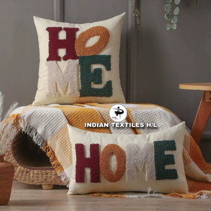 Funda de Cojín de Algodón Tufted de Alta Calidad con Técnicas de Bordado y Tejido para el Hogar, Sala de Estar, Sofá, Cama, Almohada Lumbar, Hoteles por ITHL - Product Image 1