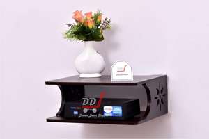 Multipurpose Set Top <b>Box</b> Holder Wall Shelf Beauty at its Best for <b>Wi</b> <b>Fi</b> Modem Display Rack Living Room Bedroom and Side Flower - Product Image 2