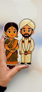 Étiquettes découpées sur mesure de qualité supérieure, autocollants indiens vintage étanches pour rituels de mariage, vente en gros, traditionnels Genzie, nouvelle arrivée - Product Image 5