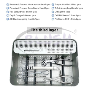 Orthopedic Upper Limb Locking Plate Kit Instrument Set for Bone Surgery Stainless Steel Surgical Grade Tools by <b>Blush</b> Surgical - Product Image 2