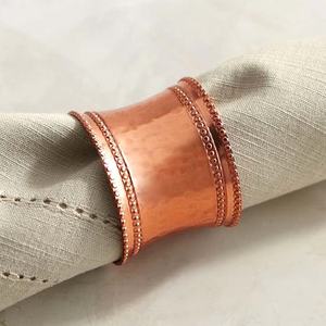 Anneau de serviette royale en or rose, bijou plaqué or rose, de haute qualité, pour restaurant, maison de mariage, nouvelle collection 2020 - Product Image 6