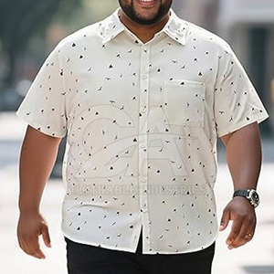 Oversized Plus Size Men Cotton T Shirt Wholesale Supplier Premium 100% Cotton Plus Size Men Printed T Shirt - Product Image 2
