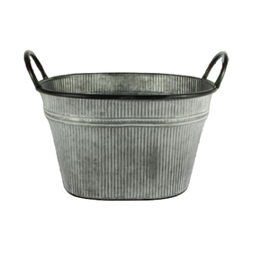 Galvanized Wholesale Zinc Planters Garden Home Decoration Garden Metal Planter Indoor Outdoor Flower Plant <b>Pots</b> - Product Image 2
