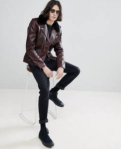 Chaquetas de moda de motocicleta de piel de cordero genuina para hombre hechas a medida de alta calidad, cuero Real transpirable directo de Pakistán - Product Image 4