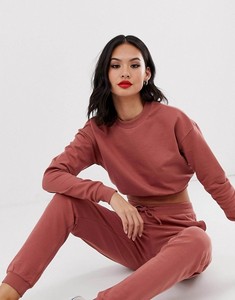 Ensemble de survêtement 2-en-1 imprimé et uni pour femme – Sweat-shirt à col rond et manches longues, pantalon à cordon de serrage – Tenue décontractée d'hiver longueur intégrale - Product Image 1