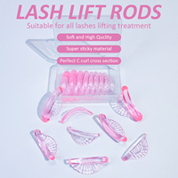Lot de 8 paires de boucliers en gel pour rehaussement de cils, courbe C, pour salon, coussinets en silicone sans colle, tiges coréennes pour rehaussement de cils