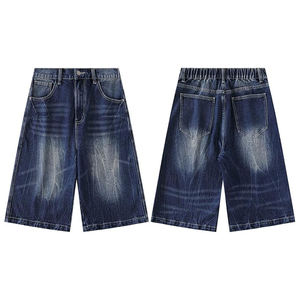 Quick Dry <b>Mens</b> Casual Baggy <b>Jeans</b> Shorts Cotton Breathable Vintage Street Wear Summer Premium Loose Fit Comfort - Product Image 2