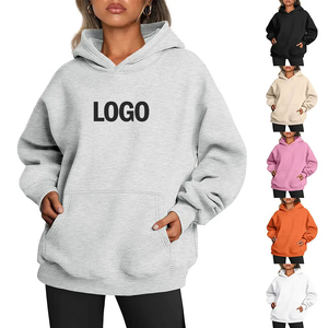 Unisex Hooded Sweatshirt Set Solid Color Knitted Spandex Polyester Breathable Casual Autumn Wear Regular Fit - Product Image 1