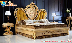 เฟอร์นิเจอร์ห้องนอนใหญ่ไม้สักสีดำ งานแกะสลักด้วยมือสไตล์โบราณ หรูหรา ทันสมัย ทนทาน พร้อมการเคลือบผิวโลหะ - Product Image 5