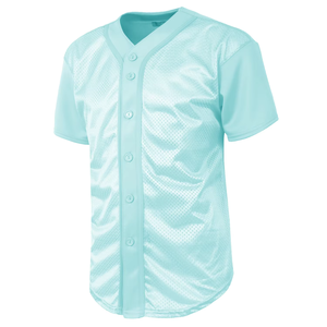 Maillot de baseball personnalisé pour hommes, respirant, en maille, uniforme d'équipe, vêtements de sport à boutons, fournisseur en gros - Product Image 5