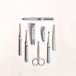 Manicure and Pedicure <b>Sets</b> <b>Nail</b> Clippers Tools Stainless Steel Professional <b>Nail</b> Scissors <b>Cutter</b> Travel Case Kit 7in1 OEM - Product Image 5