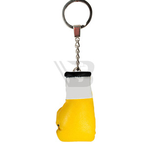 Llaveros de Guantes de Boxeo con Mini Bandera, de Cuero y Piel de Vaca Cómodos, para Colgar en el Coche - Product Image 1