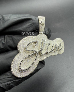 Collar con Colgante de Nombre Personalizado para Hombre, Colgante de Letra Personalizada Estilo Hip Hop, Colgante de Diamante Moissanita, Colgante de Nombre Personalizado para Ropa Urbana, Regalo - Product Image 4