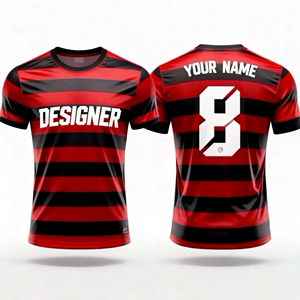 Breathable Sublimated Soccer Jersey Uniform Set Custom V-<b>neck</b> Sportswear for Men Kids Clubs Training and support all season - Product Image 4