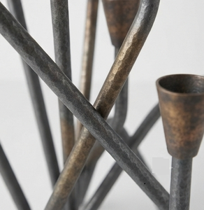 Candélabre en métal en forme de bois de cerf, porte-bougie multi-bras, décoration d'intérieur, centre de table - Product Image 3