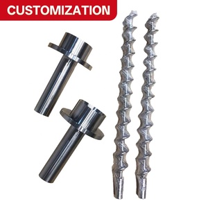 Vis sans fin d'alimentation OEM en acier allié usiné CNC, vis spirale pour équipement de convoyage, arbre de vis sur mesure de haute précision - Product Image 1