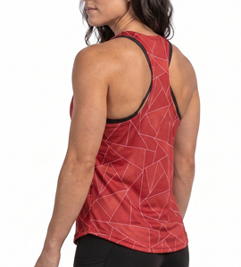 Workout Fitness Print Knitted Tank Top <b>Women</b> Scoop Neck 100% Polyester <b>Singlet</b> Tops Ladies Quick Dry Trainer Tank Tops <b>Women's</b> - Product Image 3