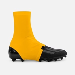 Men's Yellow Cleat cove <b>Socks</b> Moisture Wicking Polyester Mesh Velcro Closure Athletic Fit All Seasons Solid Color - Product Image 1