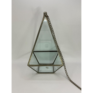 Terrarium mural moderne en métal et verre avec cadre finition noir brillant, haute qualité, pour décoration de table à la maison - Product Image 3