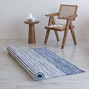 พรม Chindi แบบถักด้วยมือพรมปูพื้นที่ประตูสีสันสดใสตกแต่งพื้นเป็นมิตรต่อสิ่งแวดล้อมอินเดียโดย MSR ต่างประเทศ - Product Image 3