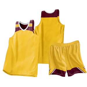 Maillots de basket-ball et maillots de basket-ball réversibles, uniformes de basket-ball personnalisés, tissu polyester - Product Image 1
