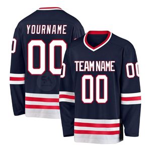 High Performance Green White Ice Hockey Jersey Quick Dry Breathable Lightweight Long Sleeve <b>Athletic</b> Team Sports Uniform - Product Image 6