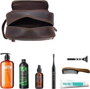 Bolsa de Aseo de Viaje Personalizada, Resistente al Agua, para Hombres, con Compartimentos para Accesorios de Afeitado y Artículos de Higiene Personal - Product Image 4
