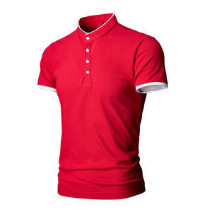 Vente en gros de chemises POLO pour hommes à manches courtes, mode décontractée européenne et américaine, nouvelle collection été, et hauts grandes tailles - Product Image 3