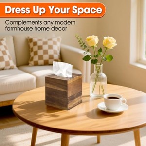 กล่องใส่กระดาษทิชชูไม้ชีแชม รับผลิตตามสั่ง ขายส่ง |   อัคดุส ซาลีม อินเดีย - Product Image 3