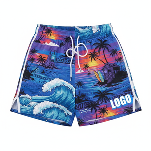 Shorts Personalizados de Poliéster y Spandex Tejido para Hombre, Shorts de Secado Rápido al por Mayor, Shorts de Baño, Shorts de Playa, Shorts Casuales de Malla para Hombre - Product Image 3