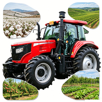 Tracteur agricole 4x4 de 90 à 120 CV avec ensemble complet d'outils pour la production agricole toute l'année