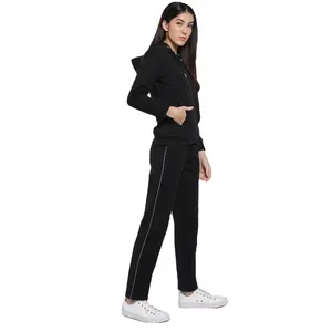 Private Label Bulk Jogging Sweat Suits Vendor Women Custom Brand Own Logo Jogger Cotton/poliestere Sweatsuit tuta Set