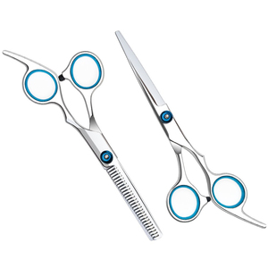 Tijeras Profesionales de Alta Calidad para Cortar Cabello Liso, Herramienta de Peluquería, Punta Recta, Acero Inoxidable, Ajustables, con Agarre de Plástico - Product Image 6